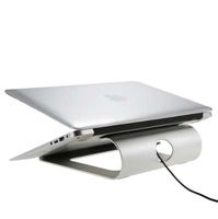 Wholesale Ergonomic Design Aluminum Laptop Stand Desk Dock Holder Bracket Cooling Pad for iPad iPhone Notebook Tablet PC Smartphone Stand