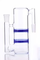 Wholesale Ash Catcher Two Honeycomb perc bong ashcather mm different color and whirlpool glass water pipe free shiping