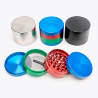 Wholesale Black Silver Colorful Herb grinder mm layer electric metal Smoking ginder Zicn alloy Diameter pepper grinders for dry