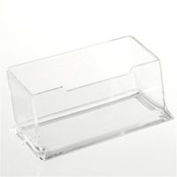 Wholesale Clear Note Holder Desktop Business Card Holder Desk Office Organizer Display Stand Acrylic Office Supplies Desk