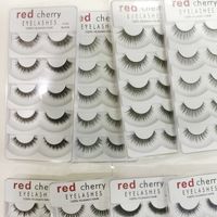 Wholesale Fashion Red Cherry False eyelashes pairs pack Styles Natural Long Professional makeup Big eyes High Quality