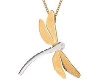 Wholesale High quality Fashion personality long dragonfly necklace pendants L stainless steel gold plated female women party jewelry gift