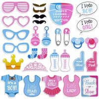 Wholesale Photo Booth Props It Is A Boy Baby Shower Birthday Party Decoration st Newborn Baby Birthday Photobooth Props
