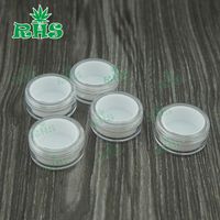 Wholesale DHL Free colorful ml plastic container insert healthy wax small clear containers with lid silicone jars dab wax container