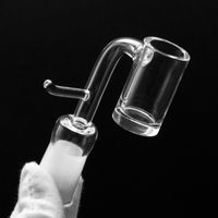 Wholesale 5mm Thick Quartz Enail Domeless With Hook e nail Electronic Banger Hookahs For mm Heating Coil portable Glass Bongs Dab Rigs