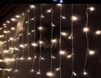 Wholesale 12M x M LED Outdoor Home Warm White Christmas Decorative xmas String Fairy Curtain Garlands Party Lights For Wedding AC110V V