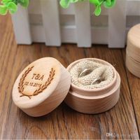 Wholesale Jewellery Ornaments Ring Storage Box Woodiness Portable Mini Travel Container Small Wooden Gift Boxes For Women yy ZZ