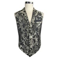 Wholesale Devil Fashion Gothic Vintage Rock Sleeveless Army Uniform Embroidered Vest For Men Punk Men Evening Party Gentleman Vest Jackets