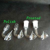Wholesale Funnel Shape Quartz Banger smoking pipe Domeless Nail Tips with sharp Bowl mm male female for Hookahs Oil Rigs water glass bongs