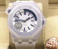 Wholesale N8 latest version Luxury Automatic Mechanical MM white Dial Stainless steel High quality Mens Watch Watches
