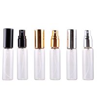 Wholesale 2018 New ml Glass Spray Perfume Bottle Cosmetic Sample Packaging Vials With Gold Silver Black Cap LX2448