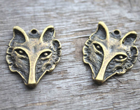 COLLIER TETE DE LOUP FINAL FANTASY EN BRONZE
