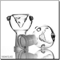 Wholesale Smoking Pipes Female joint classics clear glass on tobacco bowl mm