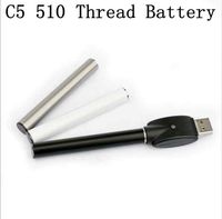 Wholesale Vaporizer Pen Battery E Cigarettes Vape Batteries E Cig Battery C5 mAh Automatic Thread Battery Charger for TH205 A3