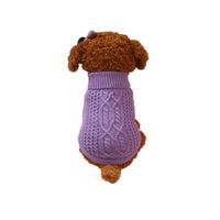 Wholesale Pet Dog Sweater For Small Dogs Puppies Colours Gray Purple Sizes XS M Dog vest for small roupa para cachorro pequeno
