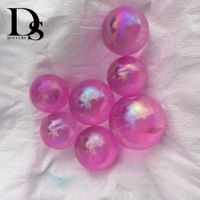 Wholesale 5 Natural Rainbow Crystal Ball Clear Quartz Sphere Aura Angel Chakra Titanium Reiki Electroplated Orb Minerals Healing Massage Gifts