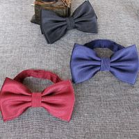 Wholesale 1200 high density bow tie strip butterfly for men business wedding bowknot colors red black blue purple bowties