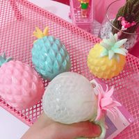 Wholesale pineapple Anti Stress Grape Ball Funny Gadget Vent Decompression Toys Stress Autism Mood Relief Hand Wrist Squeeze Kid Toy colors