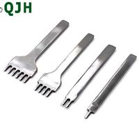 Wholesale 4pcs DIY Handmade Special Leather Craft Tools Pitch Steel Leathercraft Hole Punch Stitching Tool Prong mm Spacing