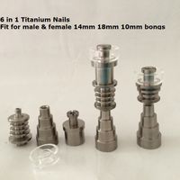 Wholesale Factory price Quartz Ti Titanium nails flat mm mm mm in male female available for mm mm mm joit enail Dnail kits