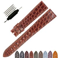 Wholesale New Arrive ZLIMSN Genuine Crocodile Alligator Skin Leather Watch Bands Strap Belt mm mm Watch Band Without Buckles By handmade
