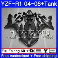 Wholesale Body Tank For YAMAHA YZF YZF R Gloss silver grey YZF R1 HM YZF1000 YZF R1 YZF YZFR1 Fairing
