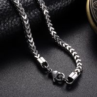 Wholesale Stainless Steel Link Necklace Men inch MM Colar Masculino Cuba Male Long Curb Double Chain Necklaces Party Anniversary CHN012