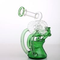 Wholesale Gorgeous Shaped Glass Bongs Water Pipes Tire Percolator Newest Recycle Oil Rigs Glass Bongs Joint Size Hot Sale Hookahs SAFE SHIPPING