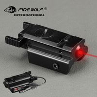 Wholesale FIRE WOLF Compact Hunting Tactical Red Dot Laser Sight Scope With Pressure Switch mm Picatinny Rail Mount