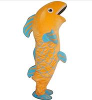 Wholesale New Adult Cute BRAND Cartoon Fish Carp Mascot Costume Fancy Dress Hot Sale Party costume Free Ship