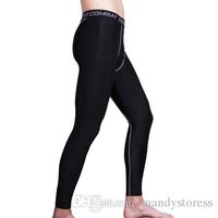 Wholesale mens compression pants sports running tights basketball gym pants bodybuilding joggers skinny leggings trousers Full Length