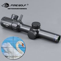 Wholesale FRIE WOLF x20 Hunting Rifle scope Green Red Illuminated Riflescope With Range Finder Reticle Caza Rifle scope Air Rifle opti