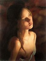 Orange Fro Canvas Art Cheap Wall Print Any Size Beautiful Young Woman