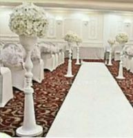 Wholesale 110cm Tall white metal aisle stands weddings pillars wedding crystal walkway flower stand for wedding decoration