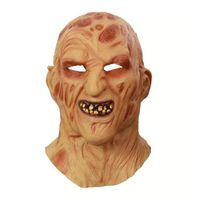 Wholesale Realistic Adult Party Costume Horror Mask Deluxe Freddy Krueger Mask Scary Halloween Carnival Cosplay Zombie Mask
