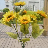 Sunflower Kunstliche Blume Mesa Desktop Put Blumen Kunst Wohnzimmer Dekoration Simulation Braut Blumen Braut Bouquet Hochzeit 7 5 Gg