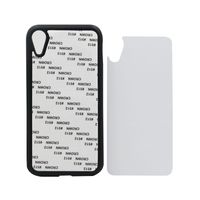 Wholesale 10 Retail DIY Sublimation D Silicon Case for iPhone Xs Rubber Heat Transfer Cover for iPhone Xr Xs Max With Aluminum Plate