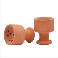 Wholesale Snuff and smoke pot ceramic bowl red clay ceramic deep smoke pot water bottle and pot