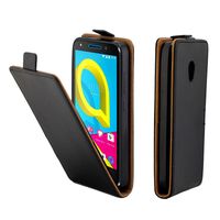 Wholesale Business Leather Cell Phone Cases For Coque Alcatel U5 G HD Vertical Flip Cover Card Slot Case