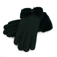 Wholesale Warm winter ladies leather gloves real wool gloves women quality assurance