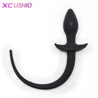 Wholesale Silicone Dog Slave Tail Anal Plug G spot Prostate Massage Butt Plug Anal Sex Toys for Men Woman Gay Erotic Toys Sex Products S924
