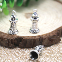 20 X Tibetan Silver LIGHTHOUSE 25mm x 8mm Charms Pendants