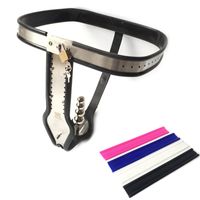 Wholesale Female Stainless Steel Chastity Belts Sex Fetish Bondage T Type Chastity Underpants Anal Plug Device Toys Adults Game for Women G7