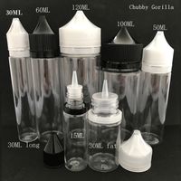 Wholesale Empty Chubby Gorilla Bottles ml ml ml ml ml ml Pen Unicorn Plastic Dropper Bottle With Tamper Evident Caps For Liquid E juice