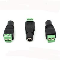 Wholesale 2 x mm DC Power Plug BNC Connector DC Female Adapter Surveillance Camera Power Supply For CCTV IP Camera