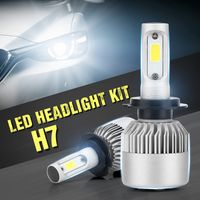 Wholesale Super Bright Cob Led Headlight Kit Car Headlamp Auto Lighting System H7 W Lm K Car Led Headlight H7 Waterproof