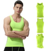 Wholesale Hot Sexy Basketball running Vests men compression top gym fitness vests male sports sleeveless T shirt Gym Jogger Gym clothing Tops wear