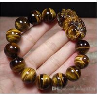EXQUISITE CHINESE Black JADE Bead Dragon Pi Xiu Coin Bangle Feng Shui Bracelet