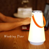 Wholesale Creative Lovely Portable Wireless LED Home Night Light Table Lamp USB Rechargeable Touch Switch Outdoor Camping Emergency Light