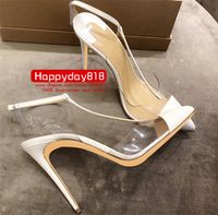 Wholesale Casual Designer sexy lady fashion women dress shoes white patent leather point toe high heels Slingback T strappy boots pumps large size cm